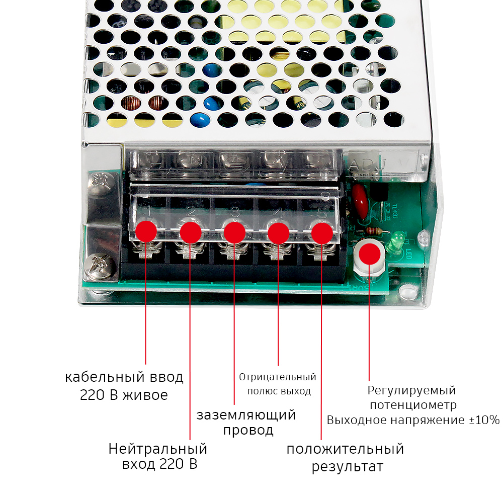 Диаграмма питания переключателей серии PHLTD MS-