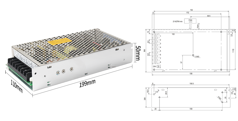 Импульсный источник питания серии PHLTD Dual Group D Model D-120